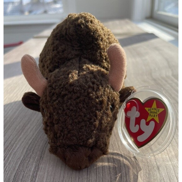 RARE RETIRED Ty Beanie Baby Roam the Buffalo 1998 w/Many Tag Errors - Picture 1 of 12